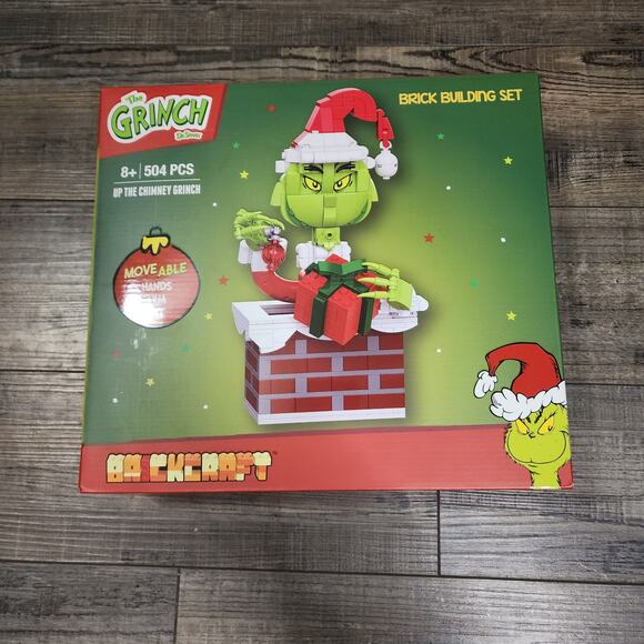 Brickcraft The Grinch building set. 504 pieces New in box Grinch in chimney - Picture 1 of 6